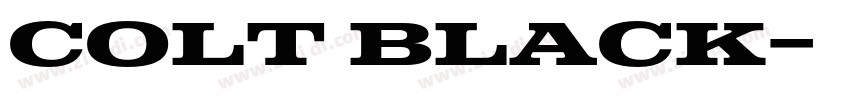 Colt Black字体转换